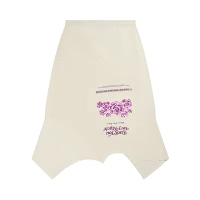 Pre-owned Vetements 'fuck You Very Much' Upside-down Midi Skirt 'white' | Women's Size L