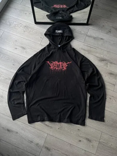Pre-owned Vetements F/w 18 Automne-hiver 2018 Hoodie S In Black