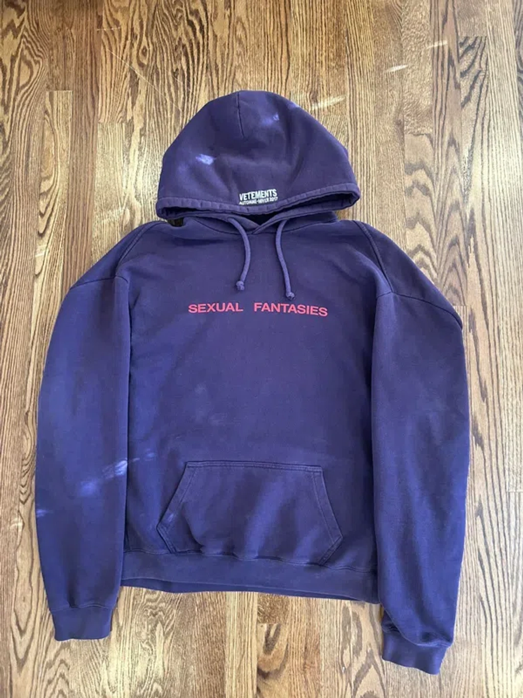sexual fantasies hoodie vetements fall16 Pre-owned Vetements Fw16