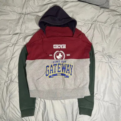 Pre-owned Vetements Fw19 “bad Gateway” Reconstructed Hoodie In Multicolor
