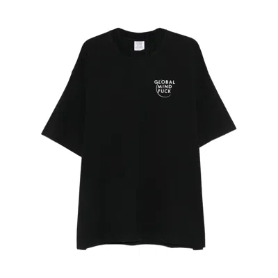 Pre-owned Vetements Global Mf T-shirt 'black' | Men's Size Xl