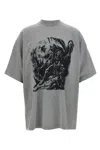 Vetements Goth T-shirt Gray In Gray
