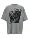 Vetements Goth T-shirt Gray In Gray
