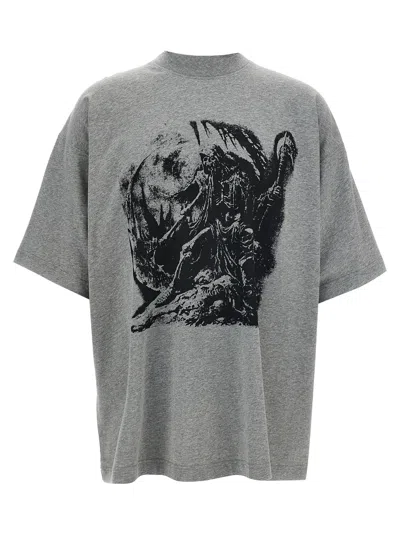 Vetements Goth T-shirt Gray In Grey
