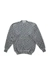 Vetements Gothic Monogram Sweater In Black