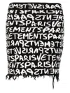 Vetements Paris Monogram High-waisted Mini Skirt