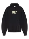 Vetements Graphic-print Cotton Hoodie In Black
