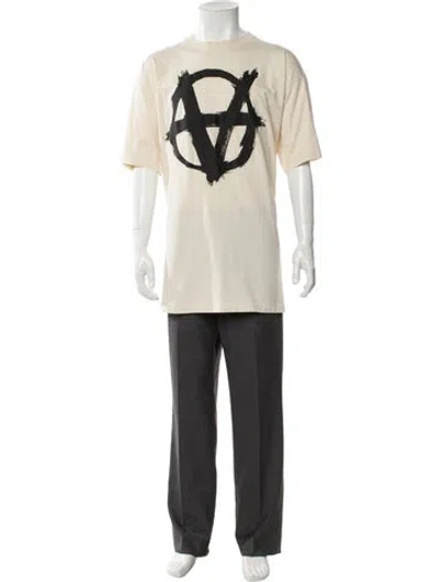 Pre-owned Vetements Graphic Print Crew Neck T-shirt In Neutral