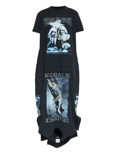 VETEMENTS GRAPHIC-PRINT MAXI DRESS