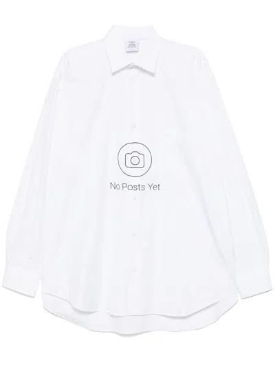 Vetements Graphic-print Shirt In White