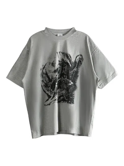 Vetements Graphic-print T-shirt In Gray