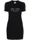 Vetements Graphic-print T-shirt Minidress In Black