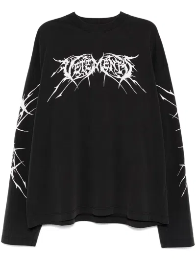 Vetements Crew Neck Sweater In Multicolor
