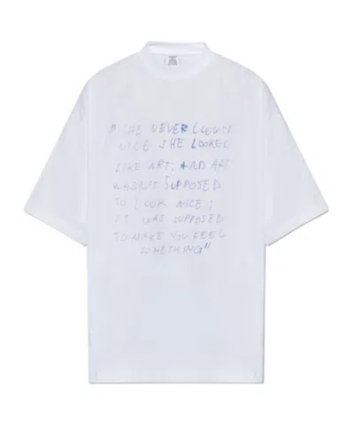 VETEMENTS GRAPHIC-PRINT T-SHIRT