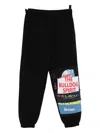Vetements Graphic-print Trousers In Black