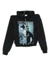 Vetements Black Cradle Of Filth Cut-up Oversized Zip-up Hoodie In Black