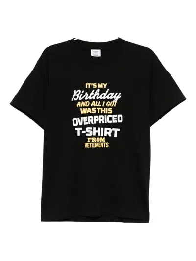 Vetements Graphic-printed T-shirt In Black