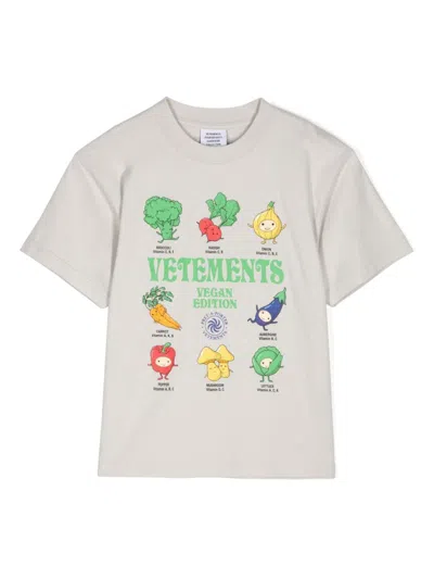 Vetements Kids' Graphic-printed T-shirt In Grey