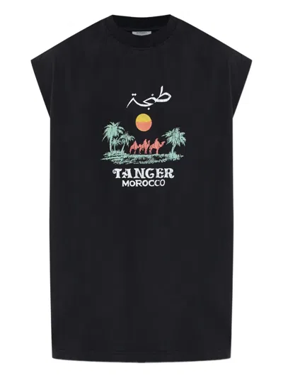 Vetements Graphic Sleeveless T-shirt In Black