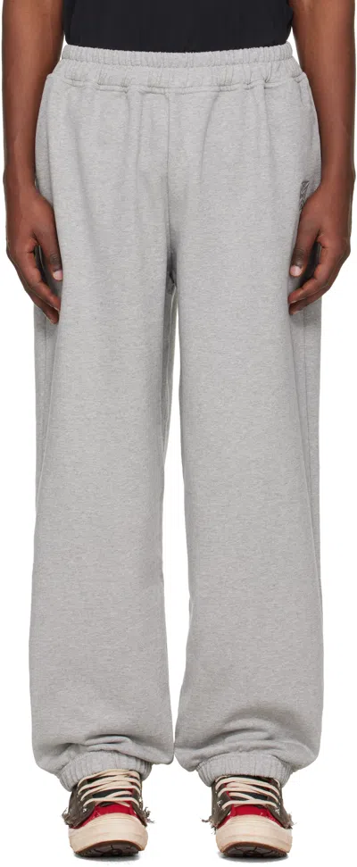 Vetements Gray Biker Cross Logo Sweatpants