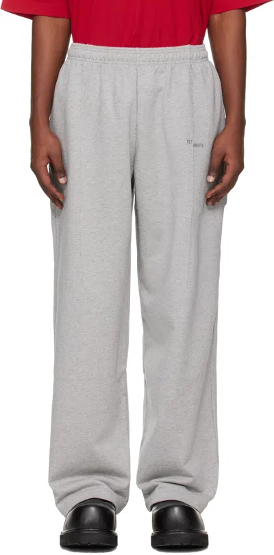 Vetements Gray Cut Sweatpants