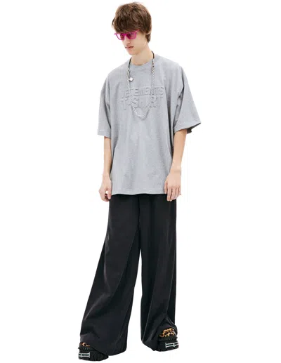 Vetements Gray Illusion T-shirt In Grey