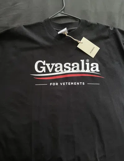 Pre-owned Vetements Gvasalia Shirt In Black