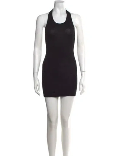 Pre-owned Vetements Halter Mini Dress W/ Tags In Black
