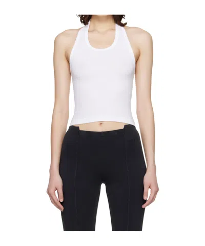 Vetements Halter Neck Top In White