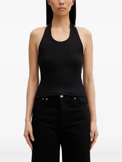 Vetements Halterneck Sleeveless Top In Black