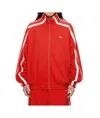 Vetements High Collar Long Sleeve Casual Jacket In Red