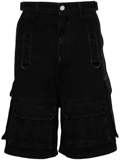 Vetements Black Multipocket Denim Shorts