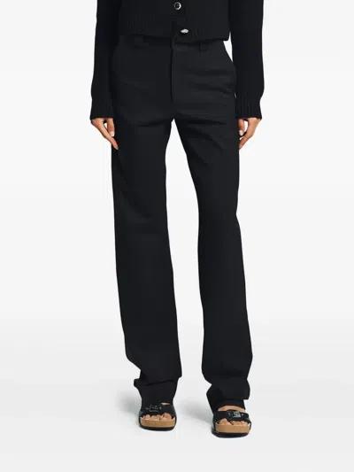 Vetements High-rise Trousers In Black