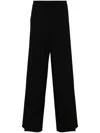 Vetements High-waist Wide-leg Trousers In Black