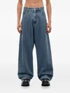 Vetements Hip Hop Jeans In Blue