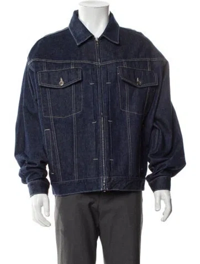 Pre-owned Vetements Hip-hop Denim Trucker Jacket W/ Tags In Blue