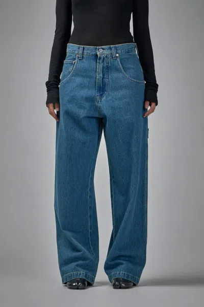 Vetements Hip-hop Jeans Vintage In Blue