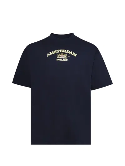 Vetements Holland Tourist Short-sleeved T-shirt In Blue