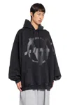 Vetements Reverse Anarchy Cotton Hoodie In Black