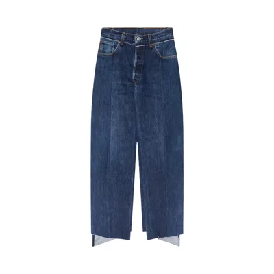 Pre-owned Vetements Iconic Cut-up Jeans 'blue' | Women's Size Xs