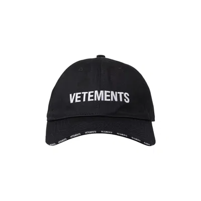 Pre-owned Vetements Iconic Logo Cap 'black'