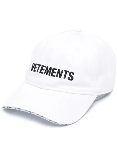 Vetements Iconic Logo Cap White