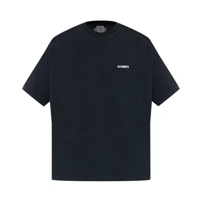 Pre-owned Vetements Iconic Logo T-shirt 'black' | Men's Size Xl