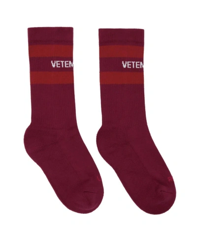Pre-owned Vetements Iconic Socks In Red