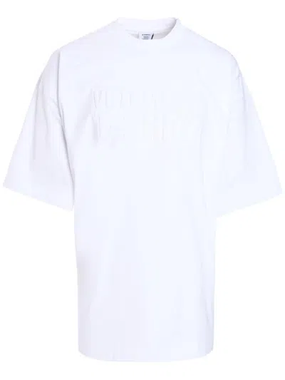 Vetements Illusion Logo T-shirt In White