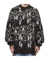 Vetements Gray Destroyed Sweater In Black
