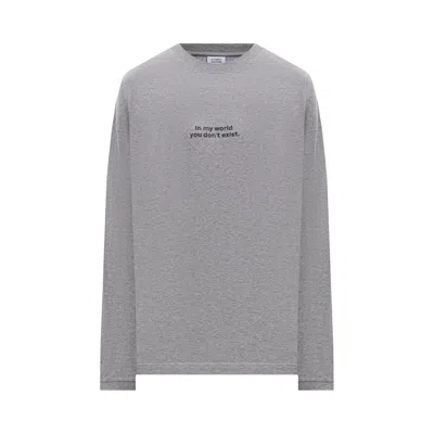 Pre-owned Vetements In My World Long-sleeve Top 'grey' | Men's Size Xl