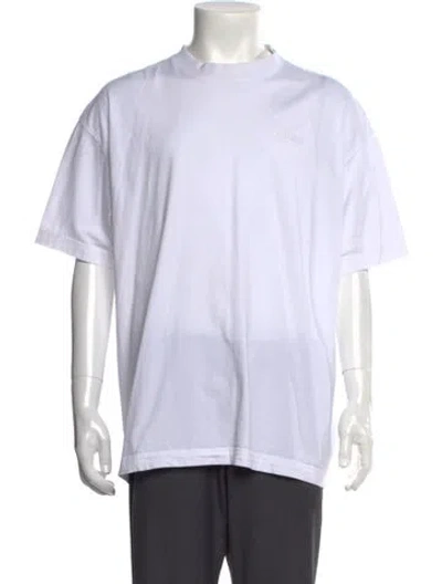 Pre-owned Vetements Inside Out Logo Crew Neck T-shirt In White
