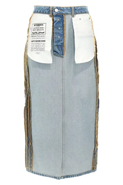 VETEMENTS VETEMENTS 'INSIDE-OUT' SKIRT