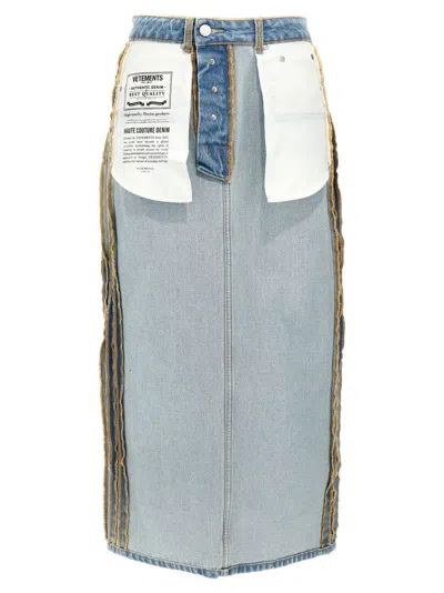 VETEMENTS INSIDE-OUT' SKIRT